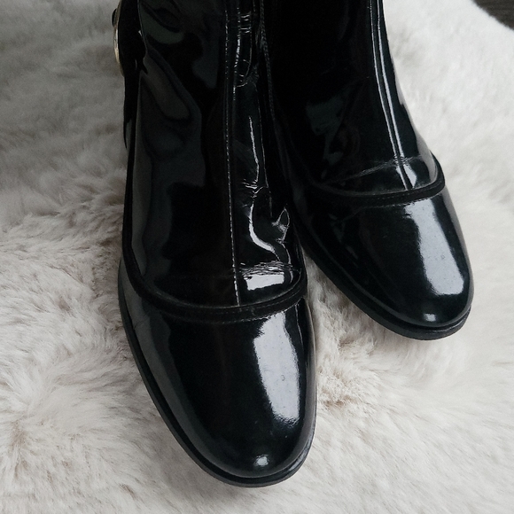 Jimmy Choo Ninol Patent Leather Tall Gogo Riding Boot - Picture 4 of 11